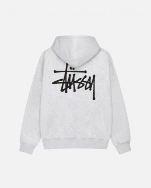 Stussy Basic Stussy Hoodie - Unisex Hoodies Šedé | CZEAH77144