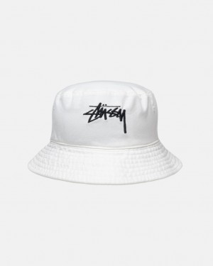 Stussy Bucket Hat Big Stock - Unisex Béžový | CZCVG44823