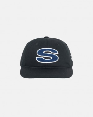 Stussy Chenille S Low Pro Cap - Unisex Černé | ZCZNQ79700