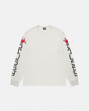 Stussy Jumbo LS Tee Pigment Dyed - Unisex Longsleeve Béžový | LCZTR92058