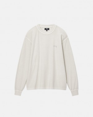 Stussy Lazy LS Tee - Unisex Longsleeve Béžový | CZZDE25086