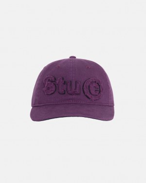 Stussy Low Pro Copyright Applique Strapback - Unisex Fialové | CZICD19396