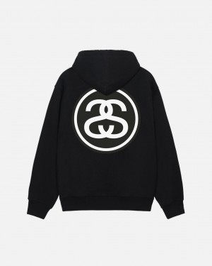 Stussy SS-Link Hoodie - Unisex Hoodies Černé | CZJVR68948