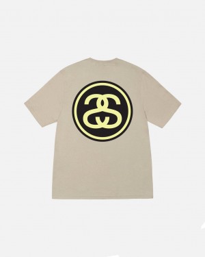 Stussy SS-Link Tee - Unisex Shortsleeve Hnědožlutý | PCZER21502