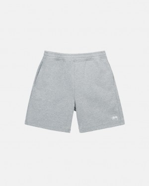 Stussy Stock Logo Sweatshort - Unisex Shorts Trunks Šedé | QCZUV29956