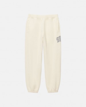 Stussy Stüssy Sportovní Sweatpant - Unisex Jeans Pants Bílé | YCZVQ98090