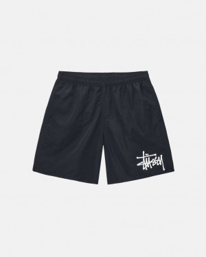 Stussy Vody Krátké Big Basic - Unisex Shorts Trunks Černé | QCZUV71934