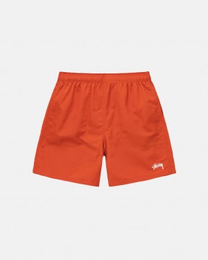 Stussy Vody Krátké Stock - Unisex Shorts Trunks Černé | LCZTR32954