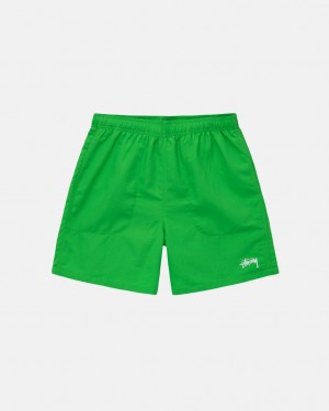 Stussy Vody Krátké Stock - Unisex Shorts Trunks Zelene | CZZDE50161