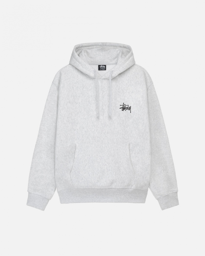 Stussy Basic Stussy Hoodie - Unisex Hoodies Šedé | CZEAH77144