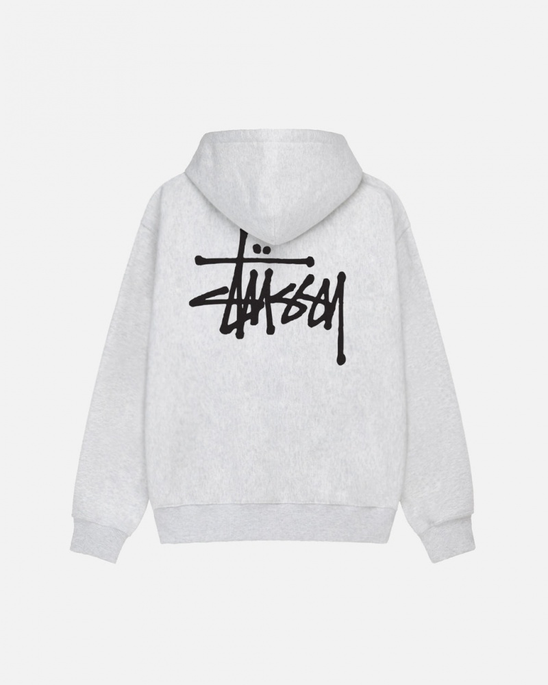 Stussy Basic Stussy Hoodie - Unisex Hoodies Šedé | CZEAH77144