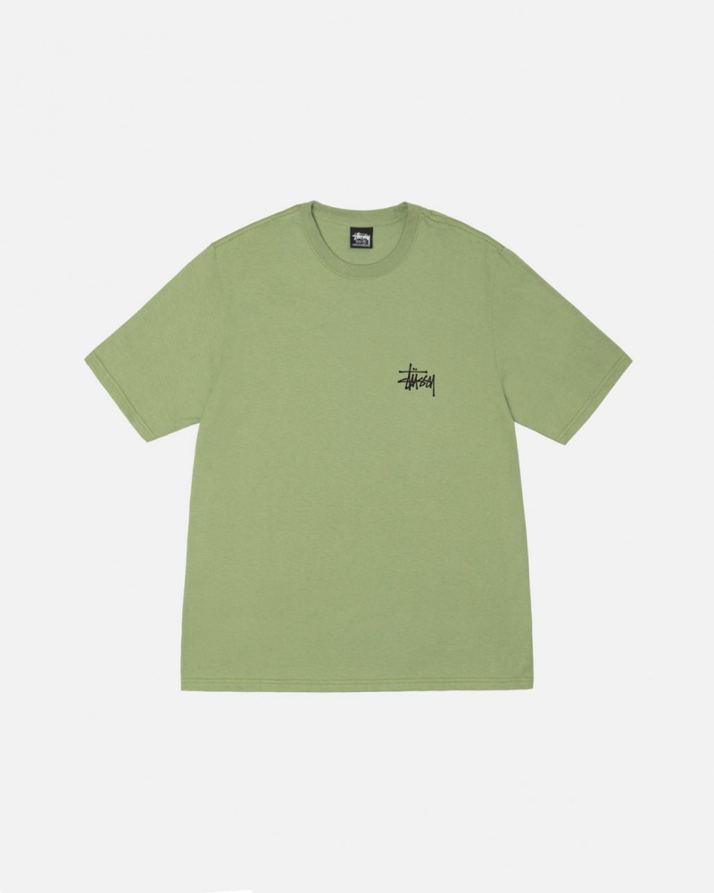 Stussy Basic Stussy Tee - Unisex Shortsleeve Zelene | CZCIF90338