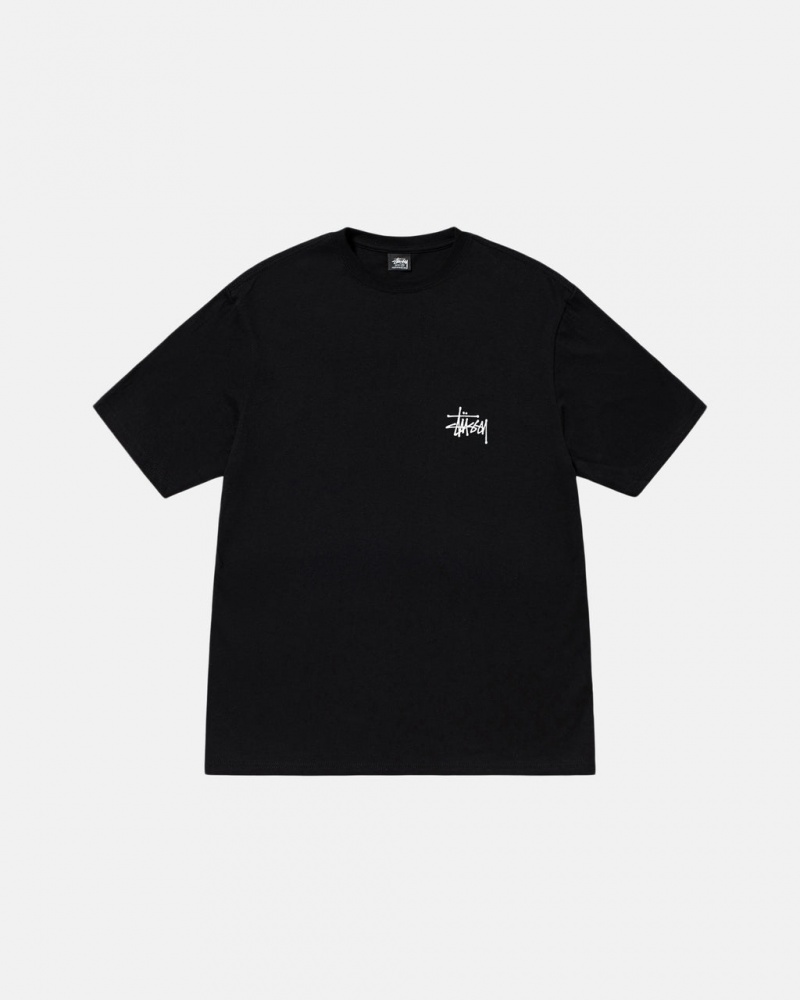 Stussy Basic Stussy Tee - Unisex Shortsleeve Černé | CZEGJ50643