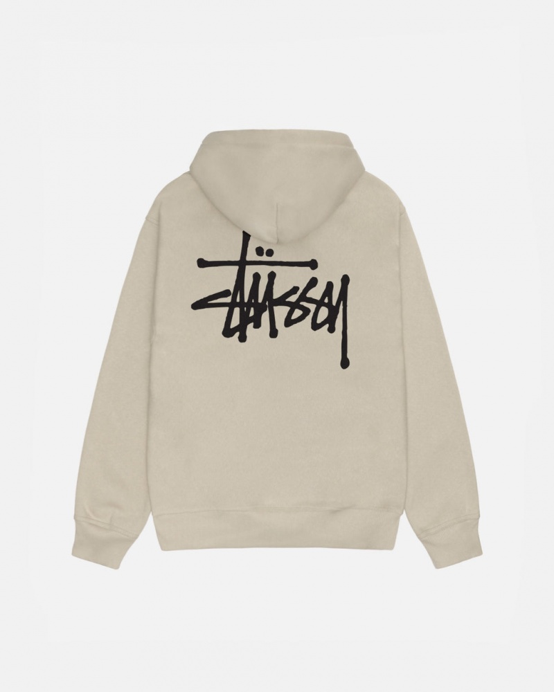 Stussy Basic Stussy Zip Hoodie - Unisex Hoodies Hnědožlutý | ACZDF35169