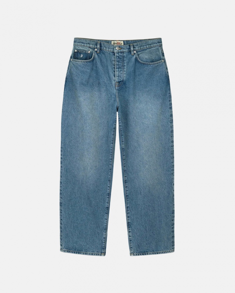 Stussy Big Ol& Jean Denim - Unisex Denim Blankyt | CZZDE98705