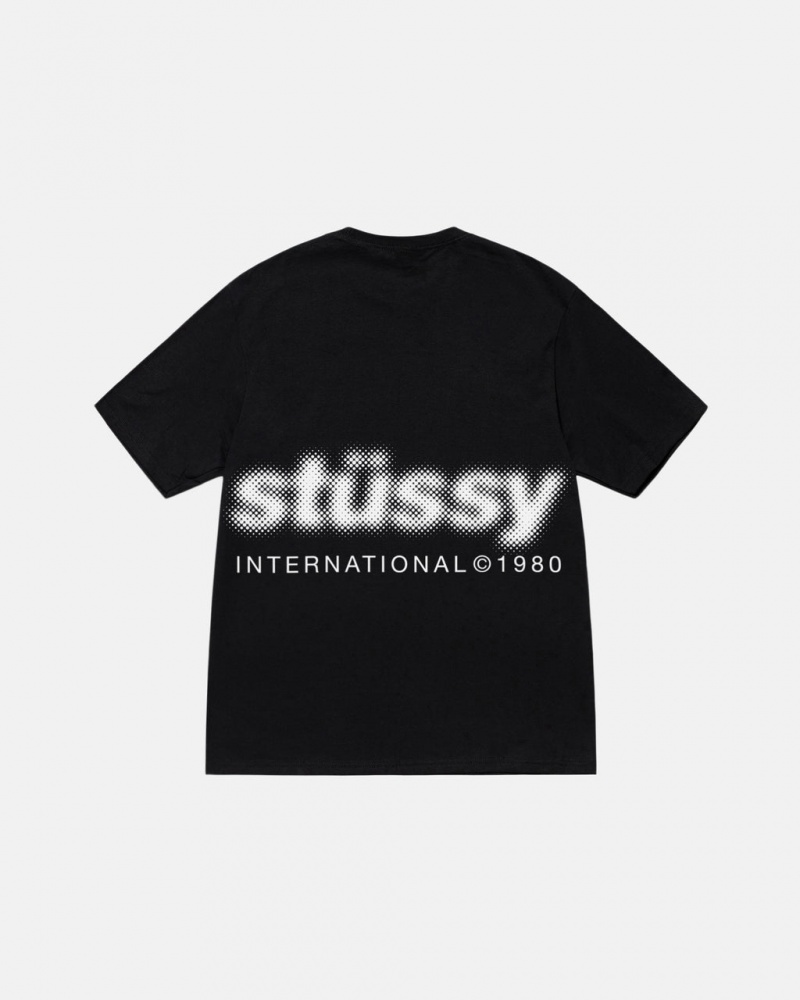 Stussy Blur Tee - Unisex Shortsleeve Černé | PCZER46469