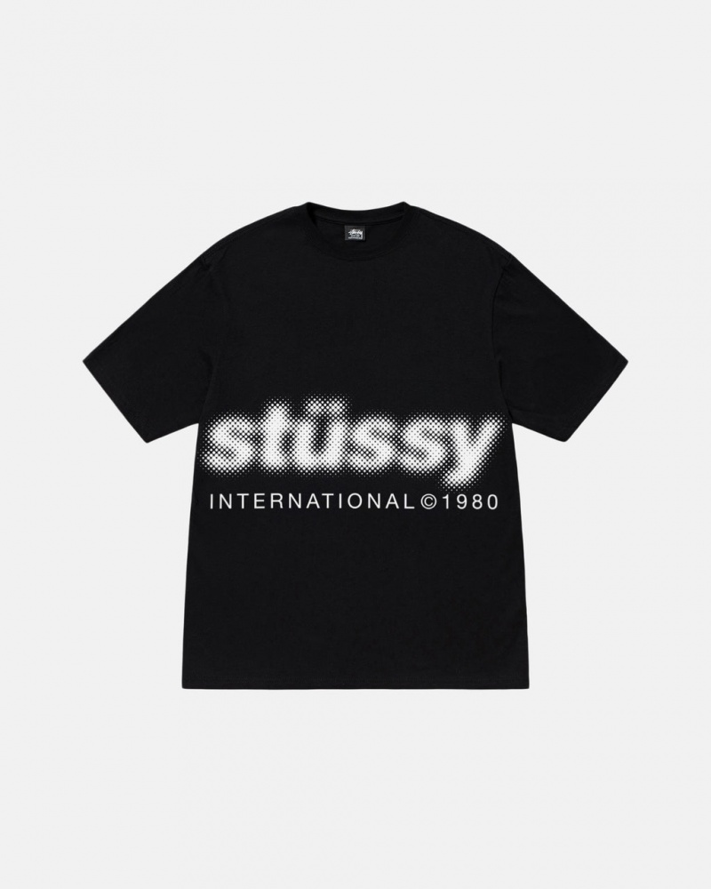 Stussy Blur Tee - Unisex Shortsleeve Černé | PCZER46469