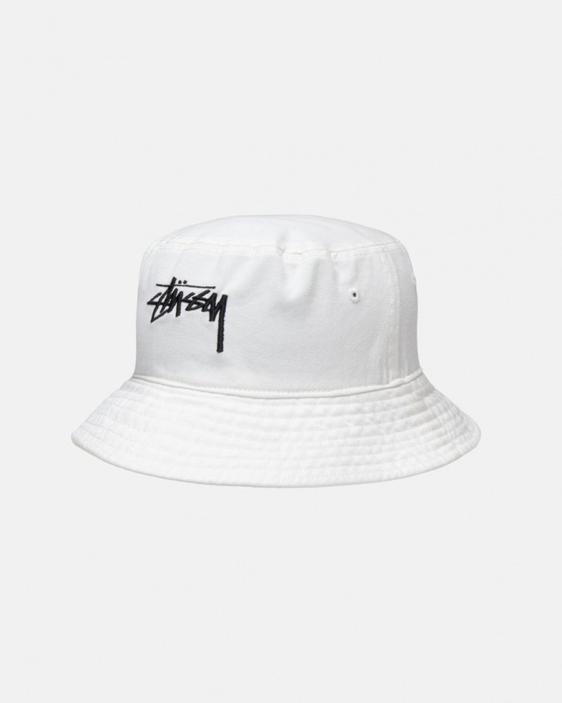 Stussy Bucket Hat Big Stock - Unisex Béžový | CZCVG44823