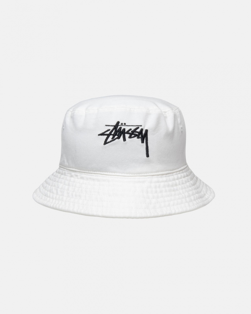 Stussy Bucket Hat Big Stock - Unisex Béžový | CZCVG44823