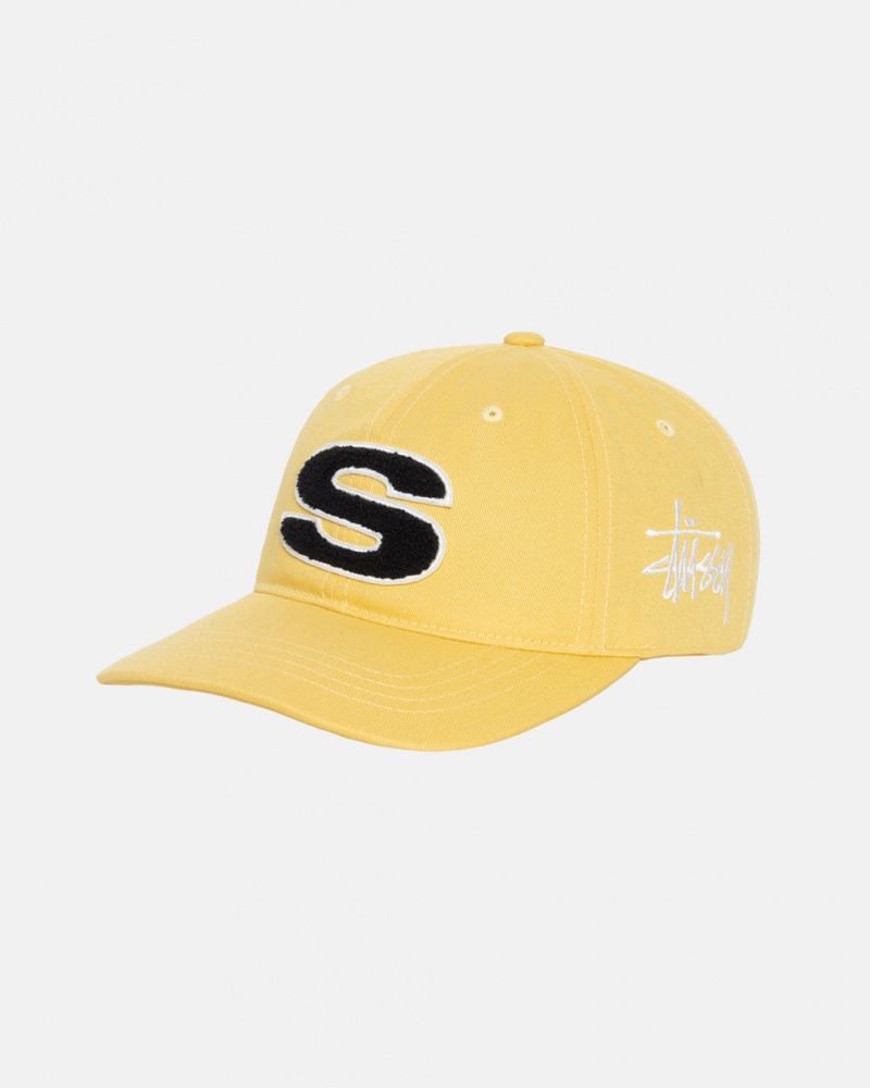 Stussy Chenille S Low Pro Cap - Unisex Hořčice | XCZBH31160