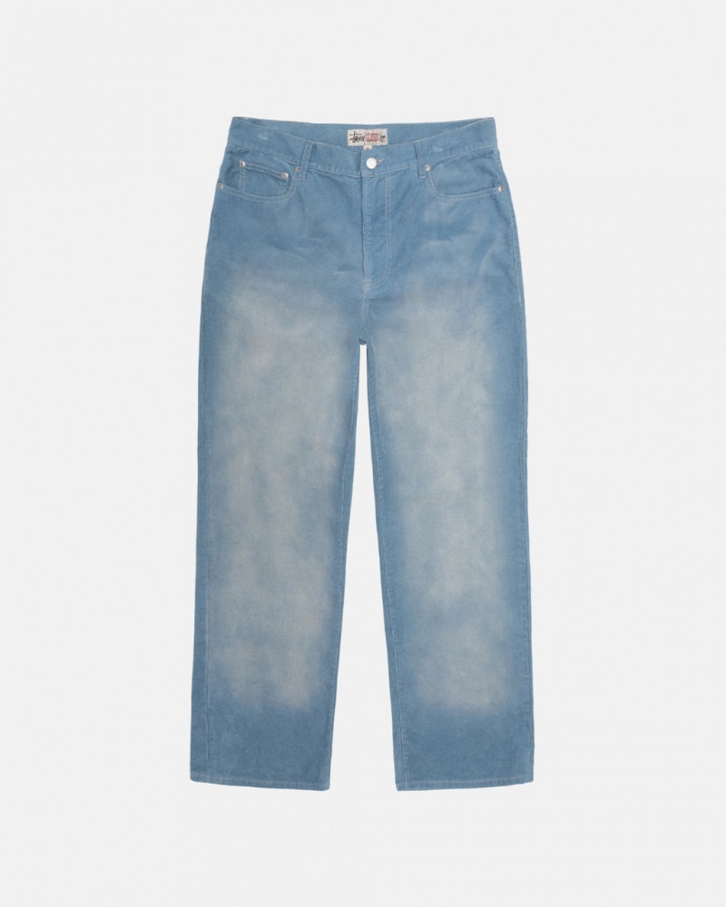 Stussy Classic Jean Faded Corduroy - Unisex Denim Blankyt | CZXBR56990