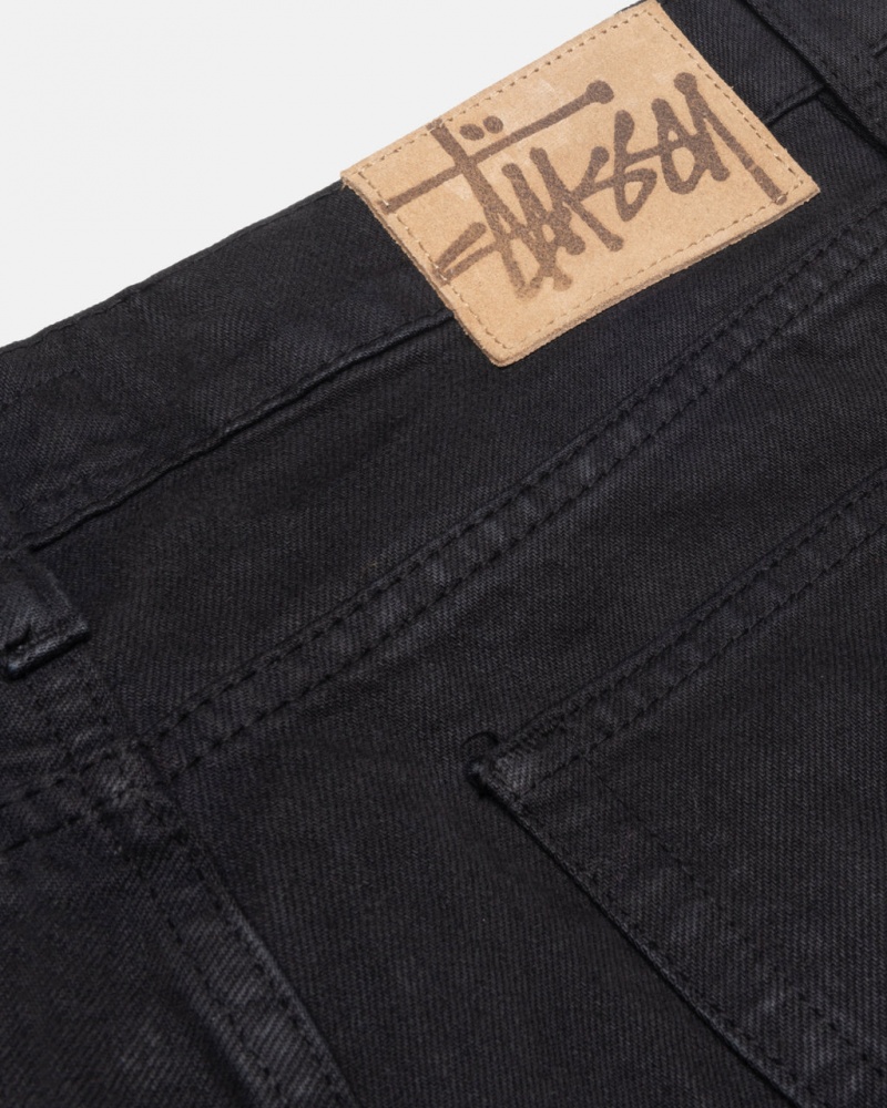 Stussy Classic Jean Overdyed - Unisex Denim Černé | MCZFT78567