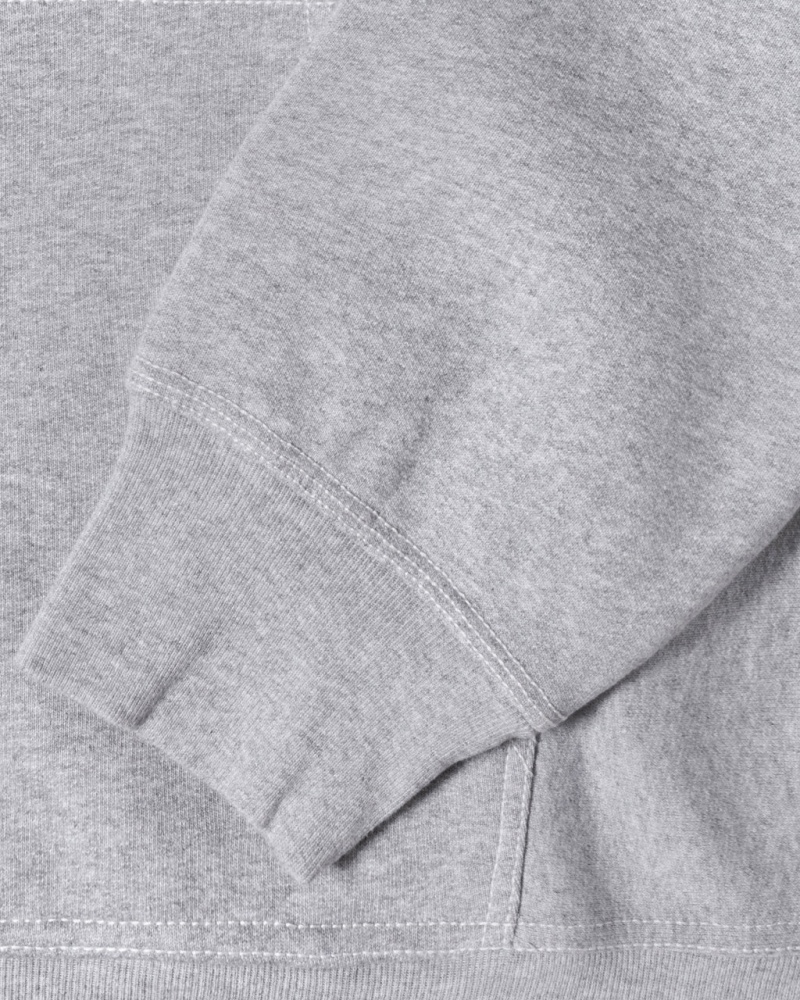 Stussy Contrast Stitch Label Hoodie - Unisex Hoodies Šedé | CZJBT32297