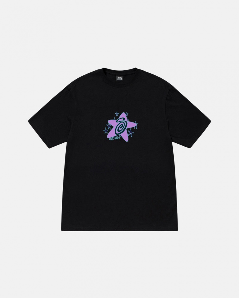 Stussy Galaxy Tee - Unisex Shortsleeve Černé | DCZKV75455