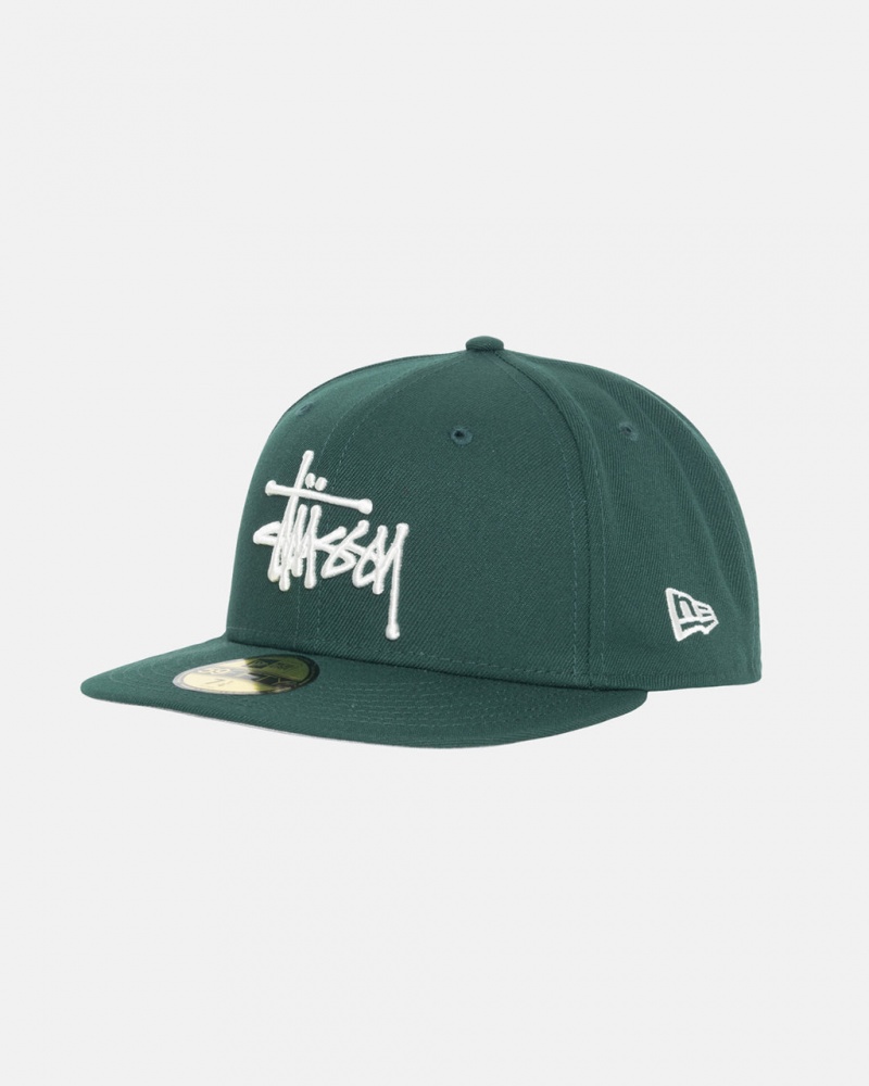 Stussy New Era 59Fifty Authentic - Unisex Zelene | GCZUC30376