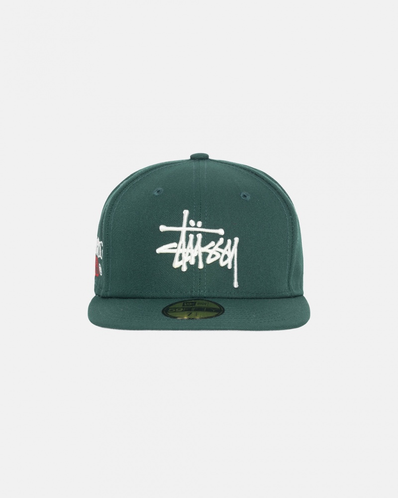 Stussy New Era 59Fifty Authentic - Unisex Zelene | GCZUC30376