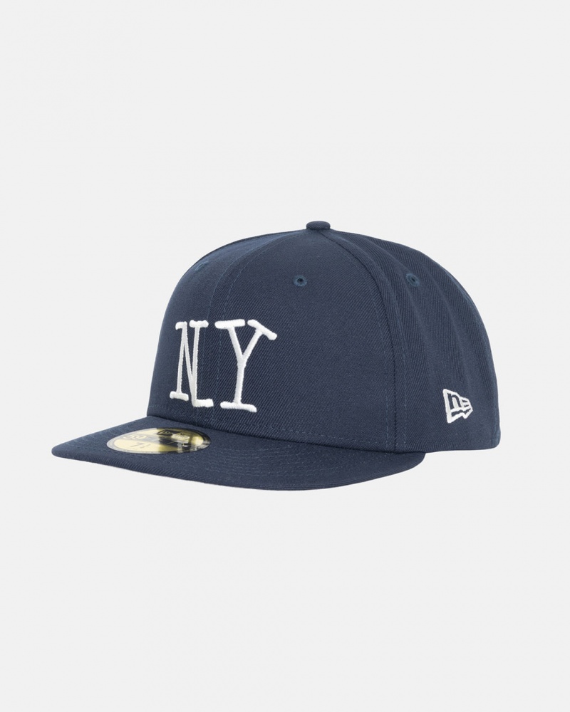 Stussy New Era 59Fifty Ny - Unisex Tmavě Blankyt | CZXMI59198