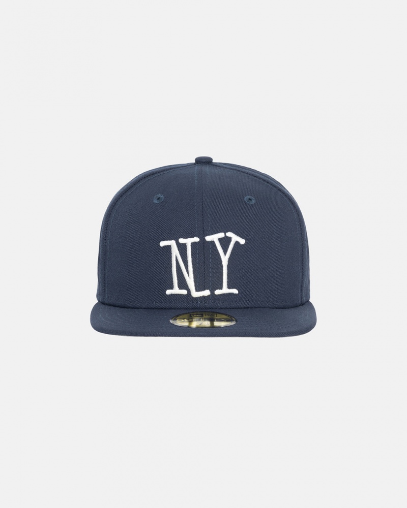 Stussy New Era 59Fifty Ny - Unisex Tmavě Blankyt | CZXMI59198