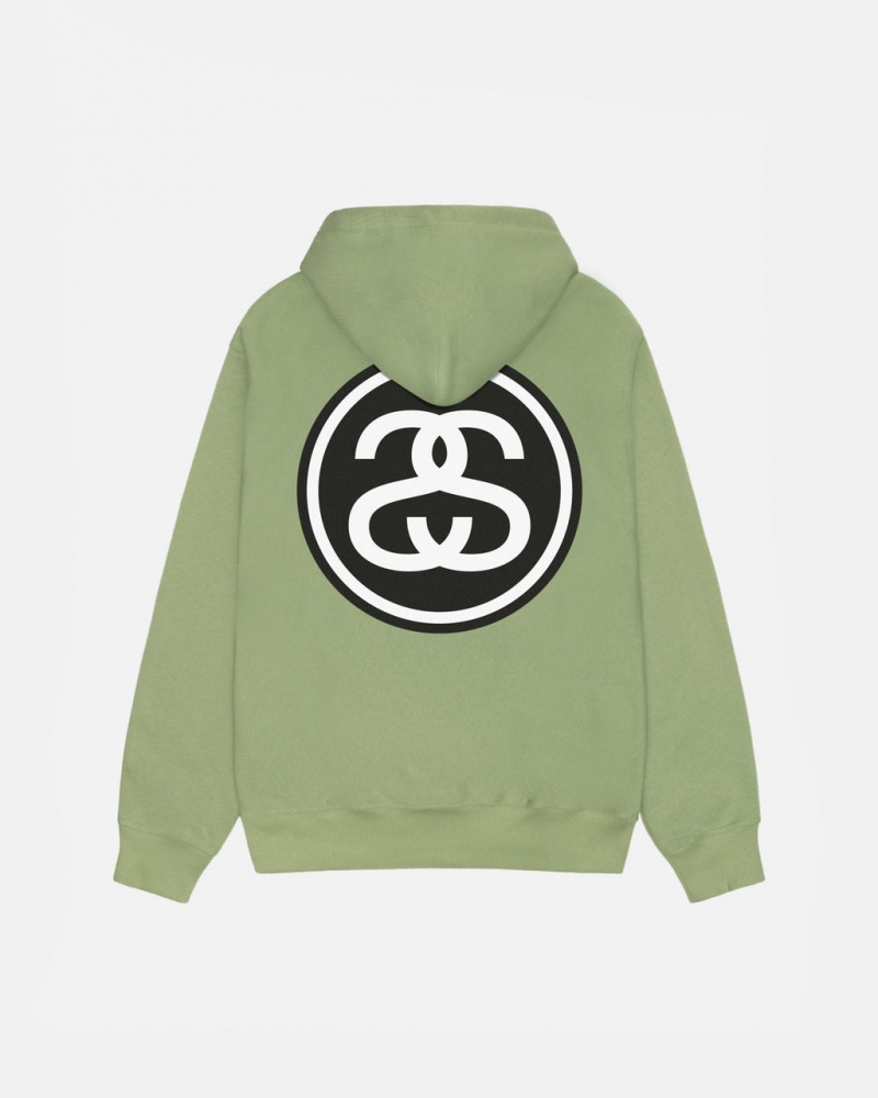 Stussy SS-Link Hoodie - Unisex Hoodies Zelene | XCZBH65111