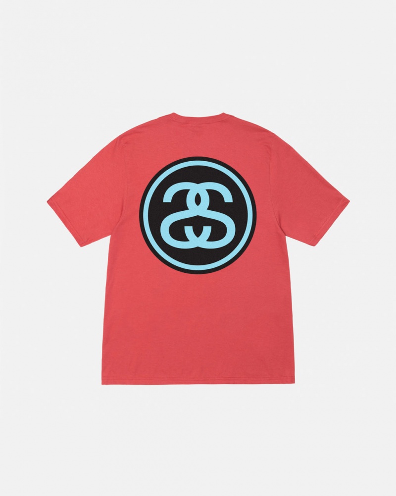 Stussy SS-Link Tee - Unisex Shortsleeve Červené | XCZBH73943