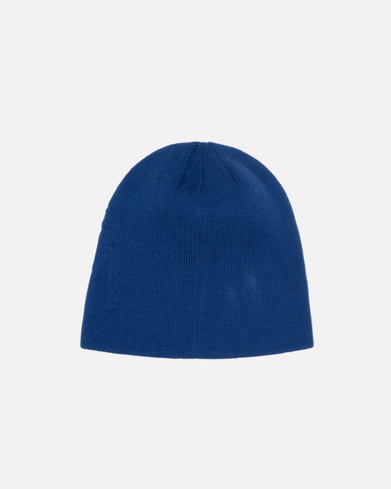 Stussy Skullcap Embossed Smooth Stock - Unisex Královská Modrá | ACZWC90913