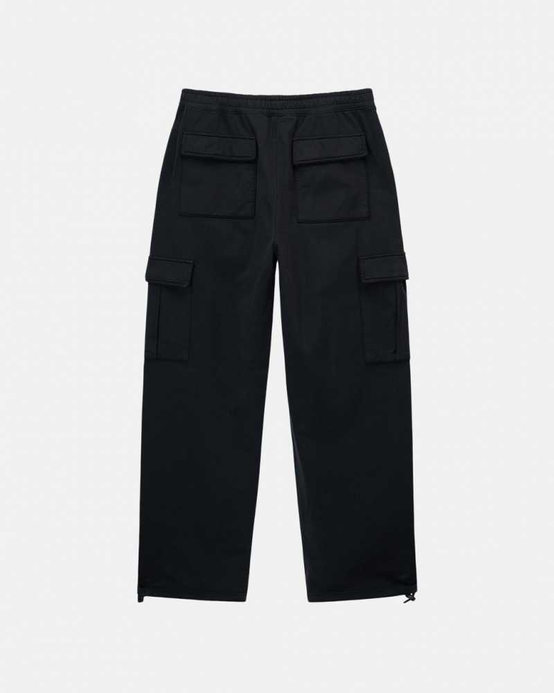 Stussy Sportovní Cargo Fleece Pant - Mens Pants Černé | CZDYB38853