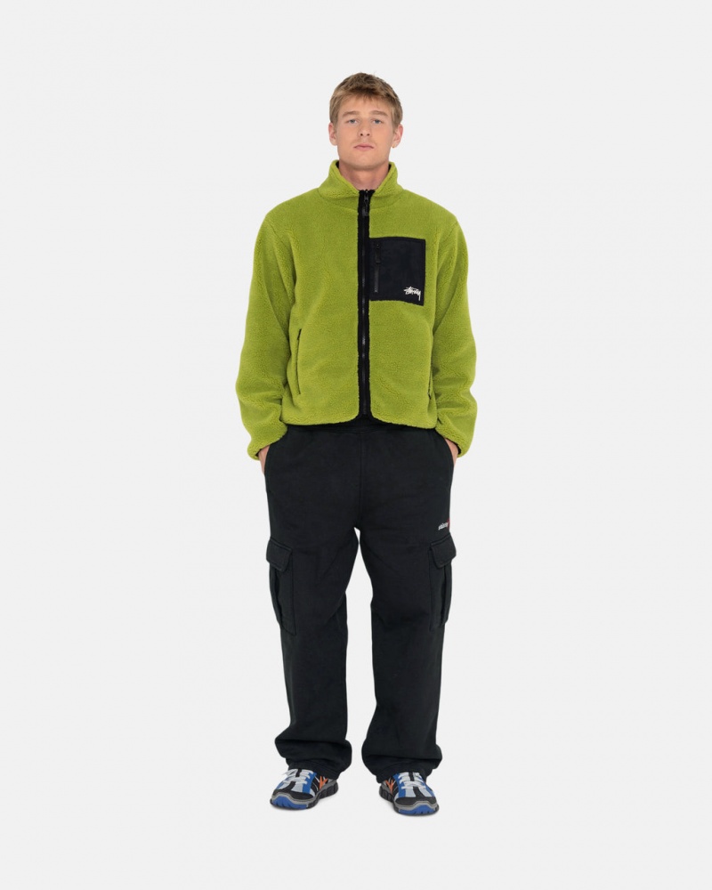 Stussy Sportovní Cargo Fleece Pant - Mens Pants Černé | CZDYB38853