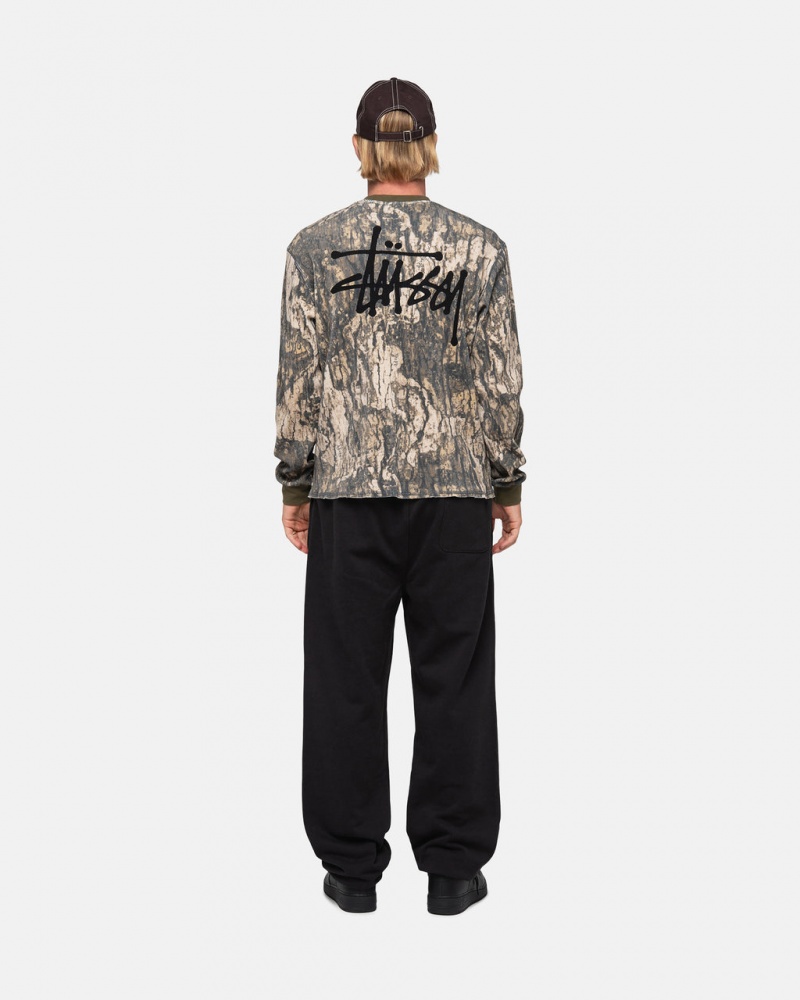 Stussy Stock Logo Sweatpant - Unisex Pants Černé | CZEAH15525