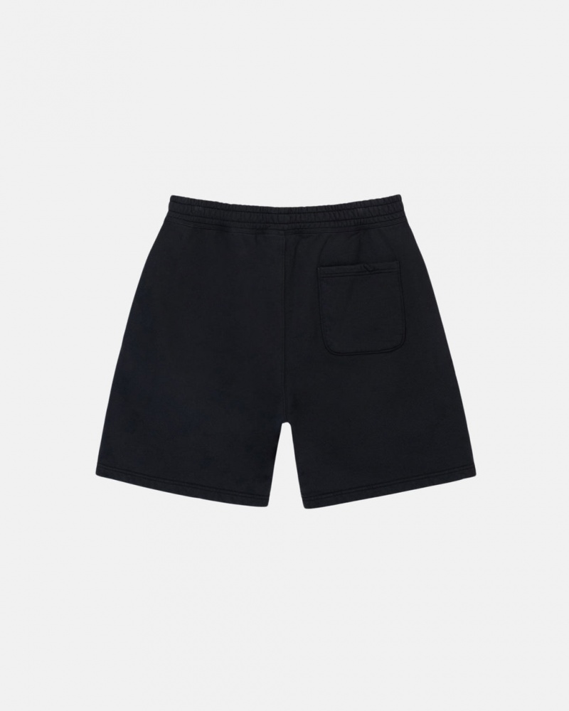 Stussy Stock Logo Sweatshort - Unisex Shorts Trunks Černé | CZXMI38603