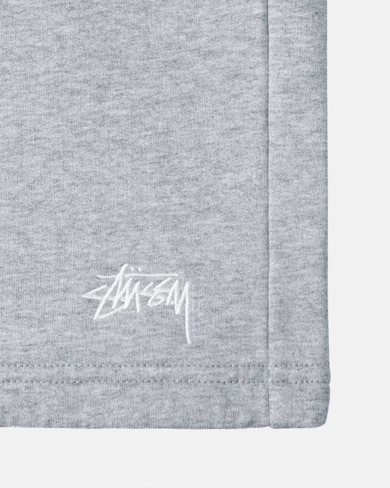 Stussy Stock Logo Sweatshort - Unisex Shorts Trunks Šedé | QCZUV90327