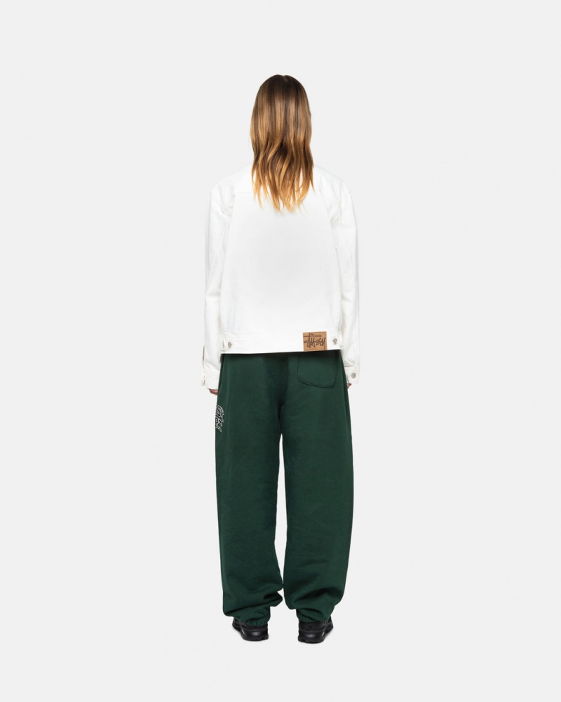 Stussy Stüssy Sportovní Sweatpant - Unisex Jeans Pants Tmavě Zelene | LCZTR30146