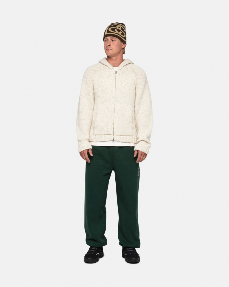 Stussy Stüssy Sportovní Sweatpant - Unisex Jeans Pants Tmavě Zelene | LCZTR30146