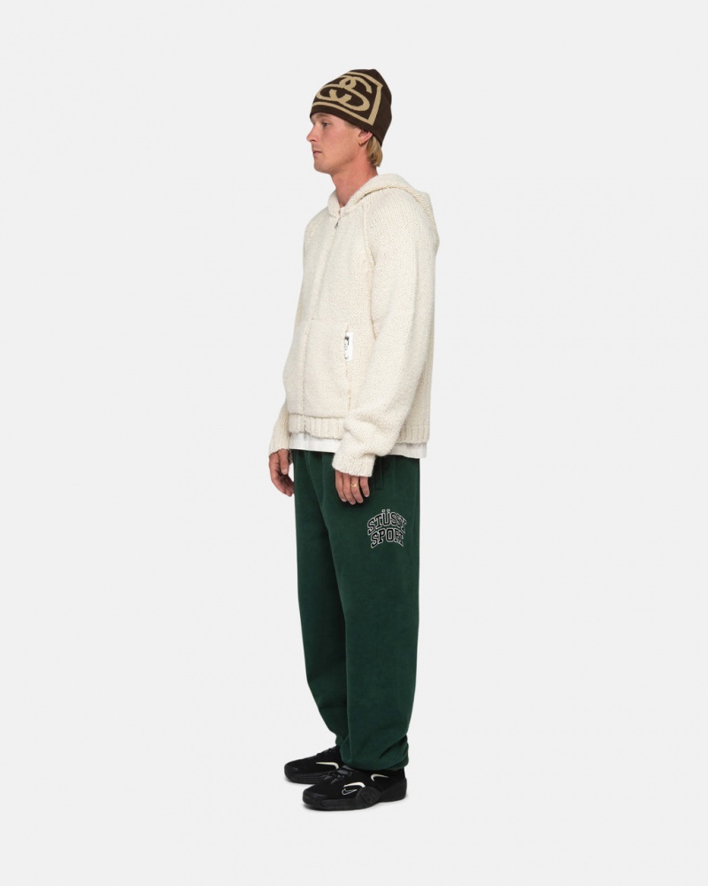 Stussy Stüssy Sportovní Sweatpant - Unisex Jeans Pants Tmavě Zelene | LCZTR30146