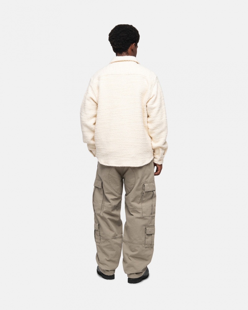 Stussy Surplus Cargo Ripstop - Unisex Jeans Pants Olivy Zelené | PCZER45168