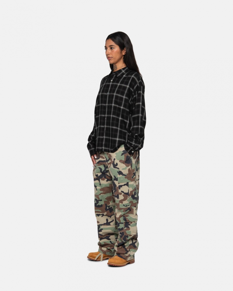 Stussy Surplus Cargo Ripstop - Unisex Jeans Pants Maskáčové | ECZHC59751