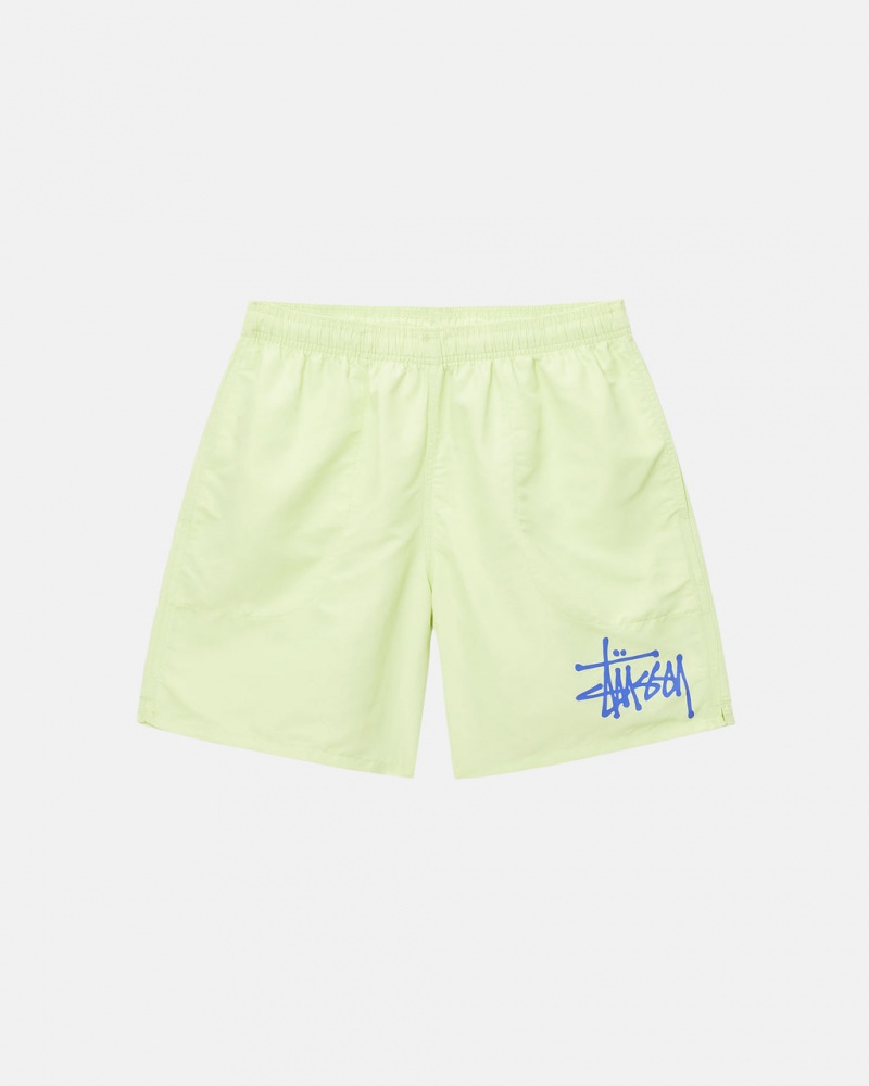 Stussy Vody Krátké Big Basic - Unisex Shorts Trunks Světle Zelene | DCZVO76264