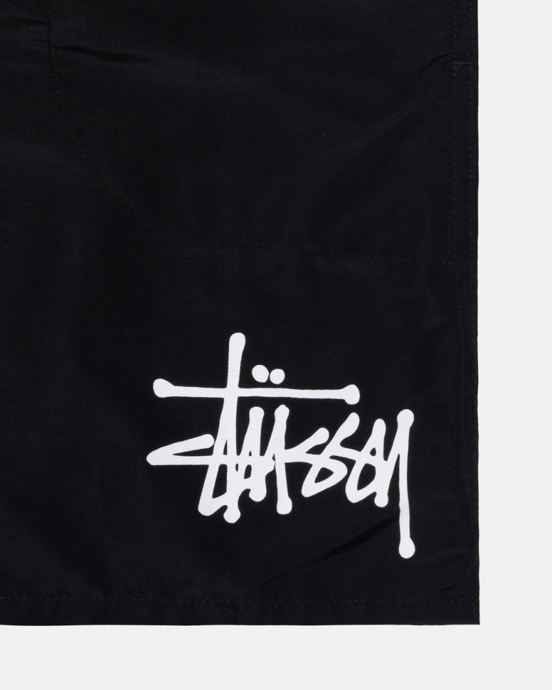 Stussy Vody Krátké Big Basic - Unisex Shorts Trunks Černé | QCZUV71934