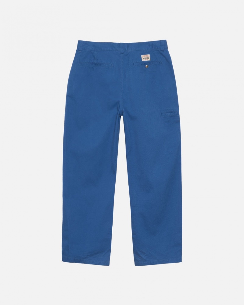 Stussy Workgear Trouser Twill - Unisex Jeans Pants Královská Modrá | BCZSO26776