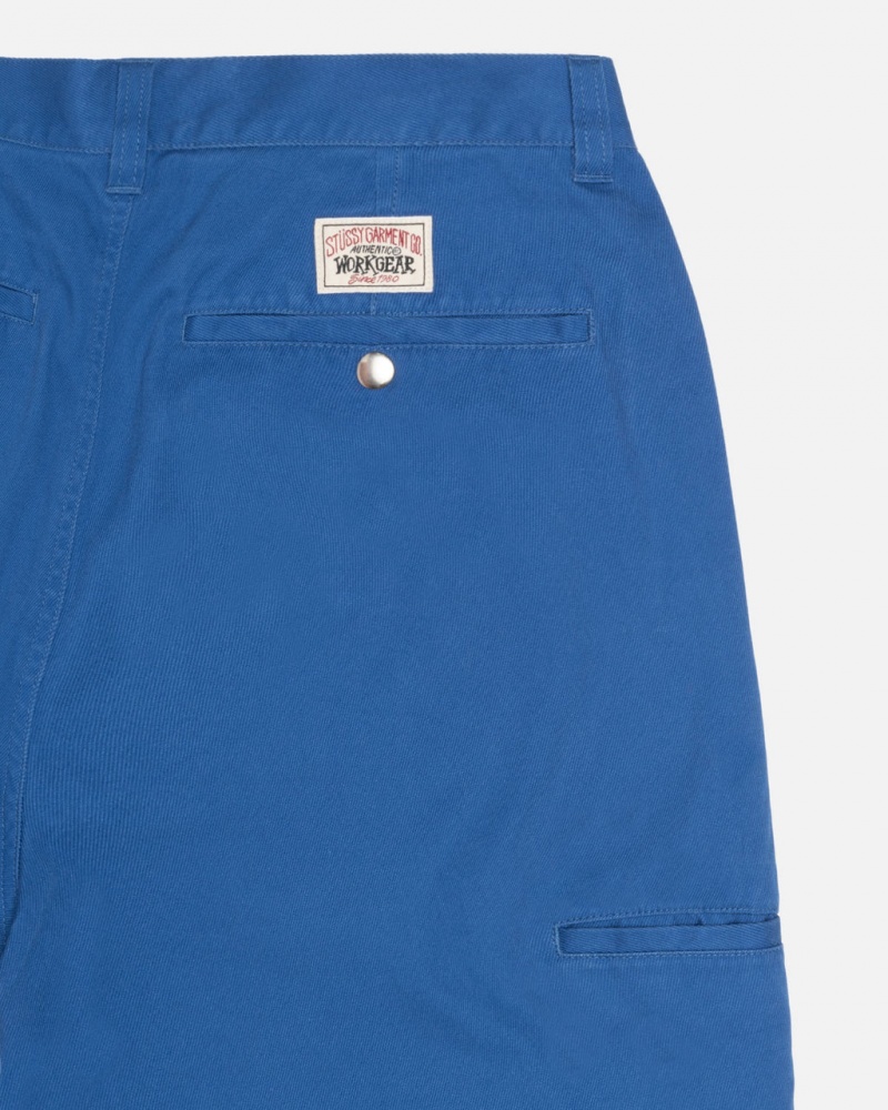 Stussy Workgear Trouser Twill - Unisex Jeans Pants Královská Modrá | BCZSO26776